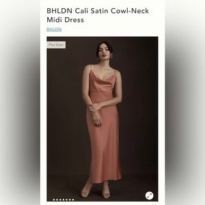 BHLDN Cali Sachin & Babi satin midi dress SEDONA